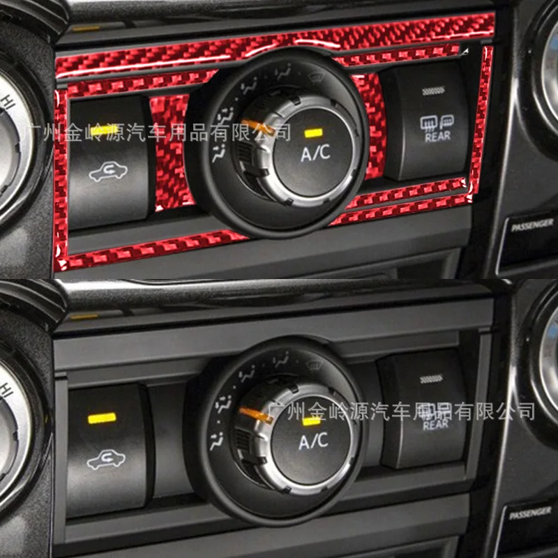 

For 10-20 Toyota Speedmaster 4runner Carbon Fiber Air Conditioner Switch Panel Trim Interior Modification Accessories