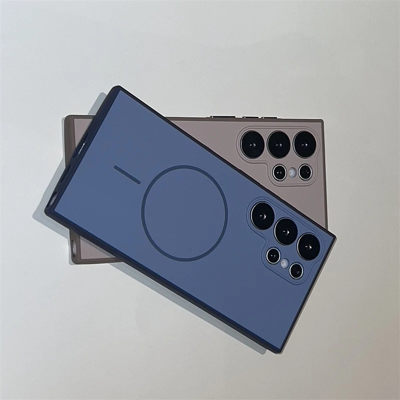 Two-coloured Phone Case For Samsung S26 Ultra Case Magnetic Colourful  For Galaxy S26 S25 S24 S23 Plus Edge FE чехол Back Cover