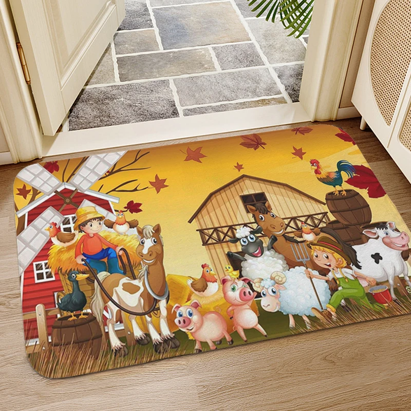 

Farm Corridor House Entrance Mat Custom Doormat Living Room Floor Carpet for Kitchen Main Door Entry Mat Hallway Balcony Rug