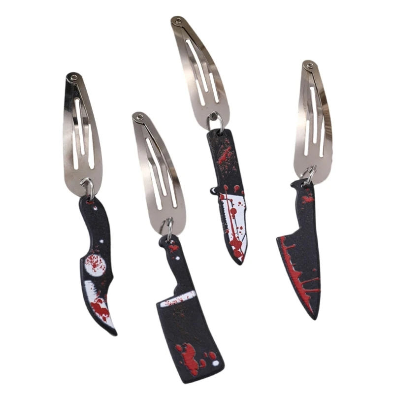 

Заколка для волос на Хэллоуин в стиле Харадзюку, кровавое пятно, новинка, кровавое пятно, ручная работа, Прямая поставка