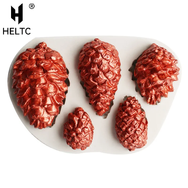 

Силиконовая форма для торта из сосновой шишки, инструмент для украшения торта из помадки, форма для шоколадной мастики Sugarcraft