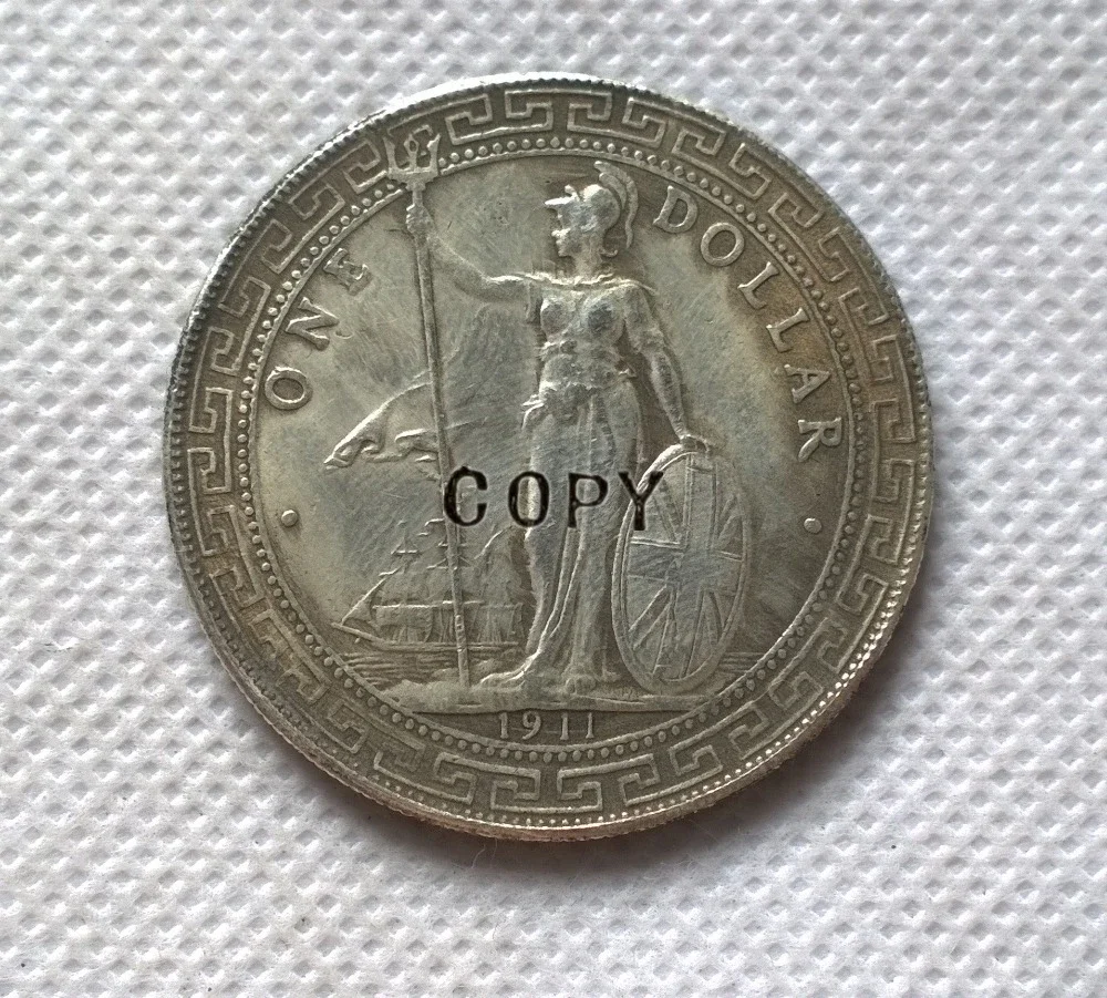 1911 British China Hong Kong Silver Trade Dollar  COPY -replica coins medal commemorative coins Crypto Challenge Pocket Coins Ch