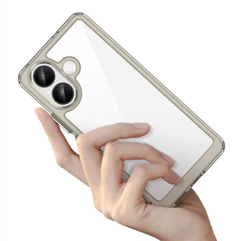 حافظة شفافة ملونة لهاتف Vivo iQOO Z10R حافظة واقية من السيليكون مضادة للخبط غطاء Vivo iQOO Z10R لهاتف Vivo iQOO Z10R