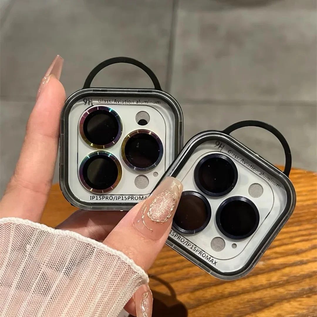 2-3Pcs Metal Lens Ring Protector Glass For IPhone 17 Pro Max Camera Lens Protector For IPhone 16 Pro Max 14 15Plus Lens Film