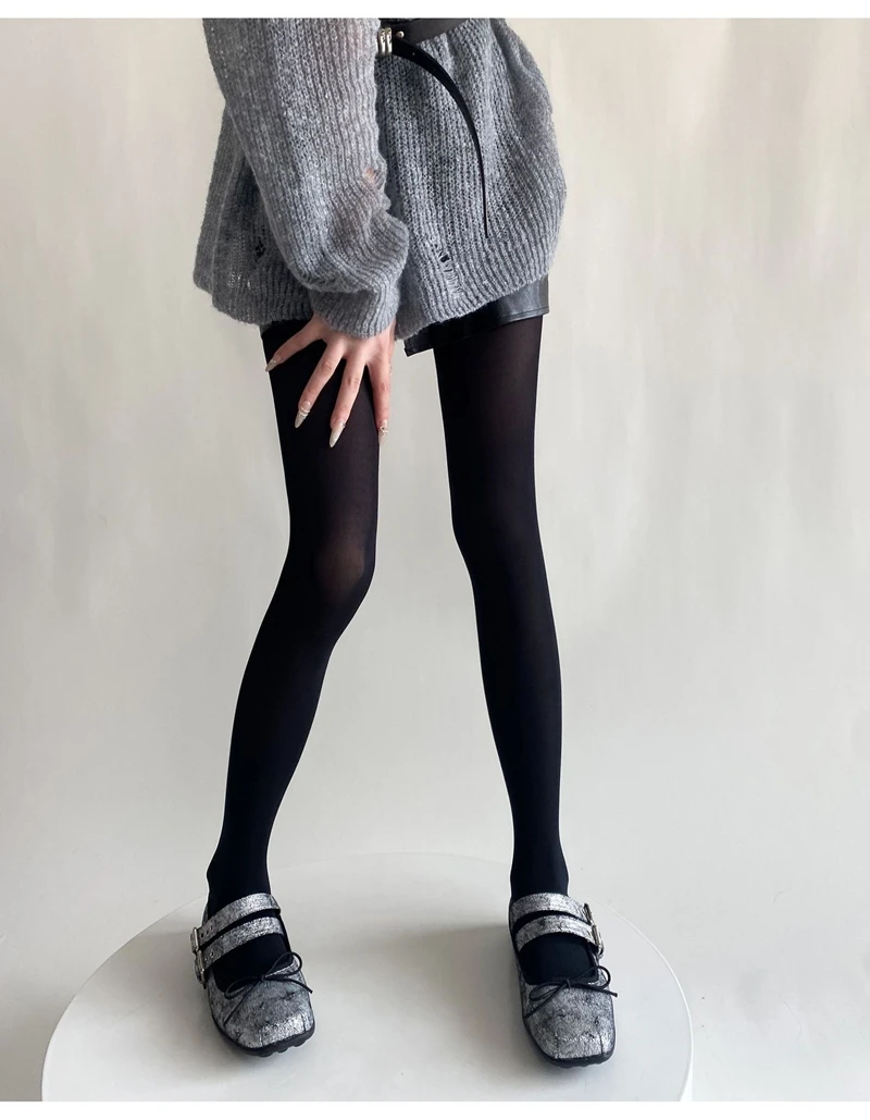 Frühling Herbst Damen Einfarbige Strumpfhose Feminine Samt-Slim-Fit Weiche Strumpfhose Mädchen Leggings Superelastische Strümpfe Sexy Mujer Unterwäsche – Detail 23