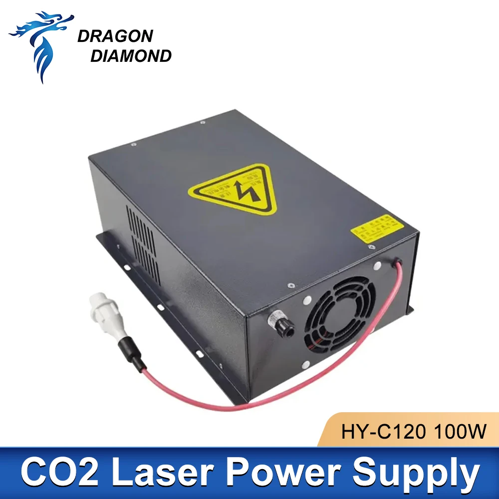 Original PSU HY-C120 CO2 Laser Power Supply 120W 110V 220V For YUEMING Engraving Cutting Machine Laser Tube