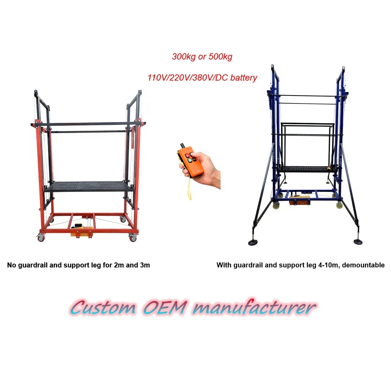 Electric pipe aluminium scaffolding mobile scissor lift platform construction falsework supplier prop staging custom