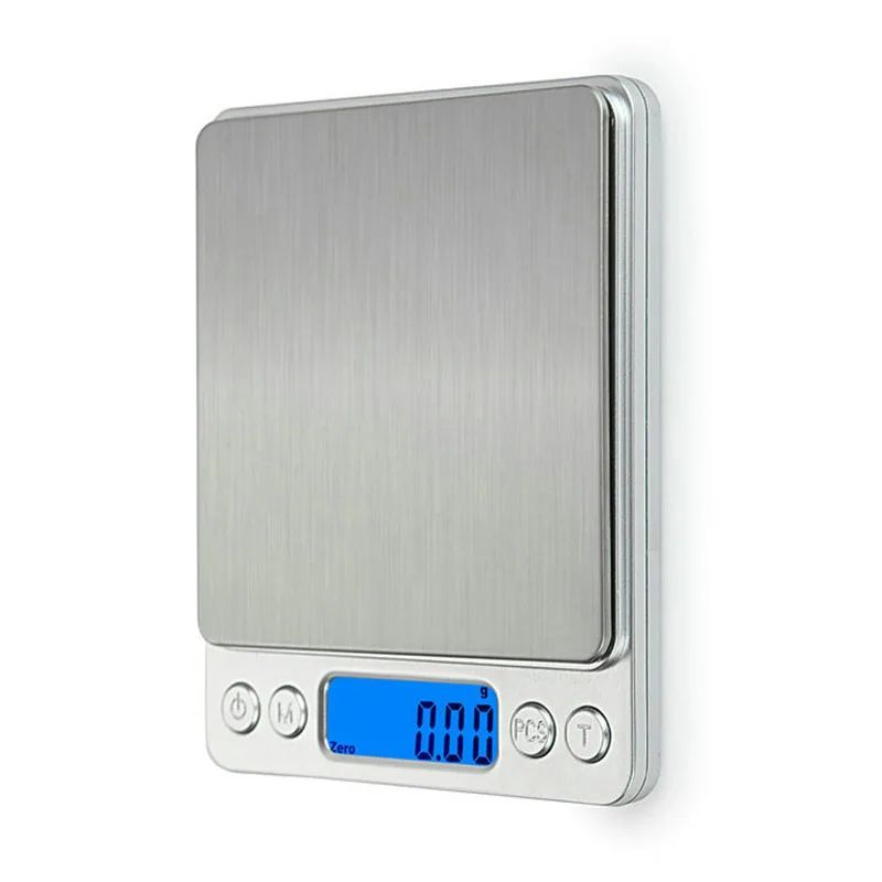 Stainless Steel Jewelry Electronic Scales Weigh 0.01g 0.1g Portable Food Tea Scales Mini Pocket LED Display Kitchen Scales