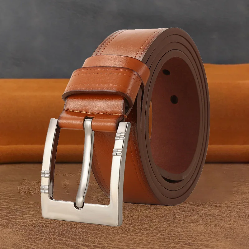 4cm Genuine Leather Buckle Belt New High-Quality Designer For Men And Women's Business Travel Classic Black Camel Coffee Belt