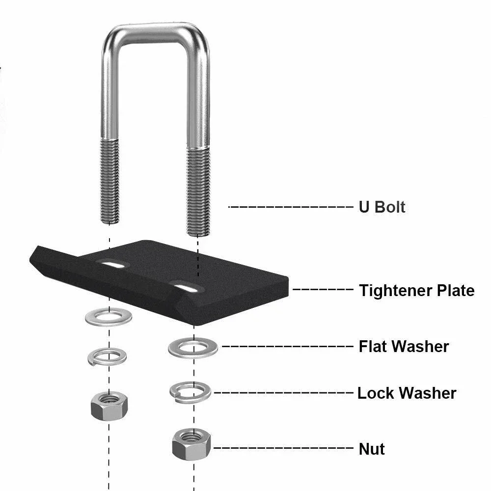 For Anti-Rattle Trailer Hook Hitch Tightener Kit Stabilizer Bracket Ball Mount Clamp