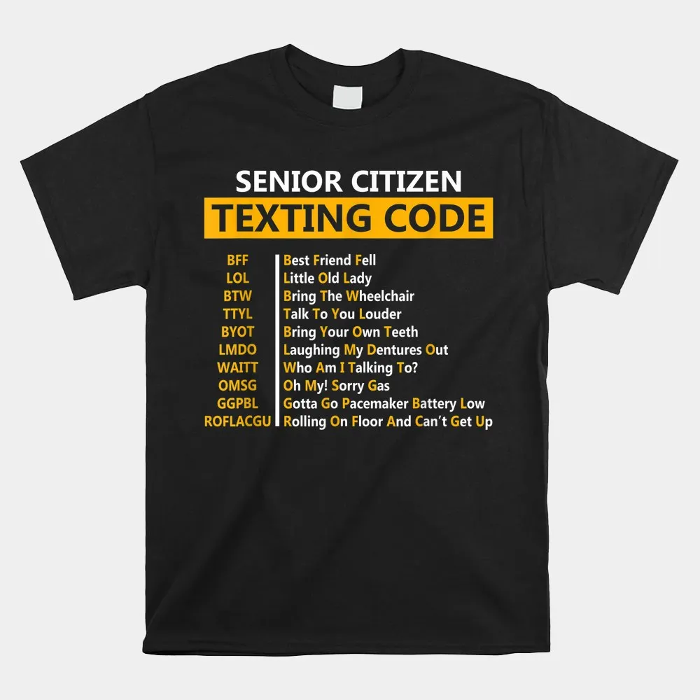 Haunt Reaper Men T Shirt Funny Senior Citizen's Texting Code Shirt O-neck Short Sleeve Plus Size Top Tees