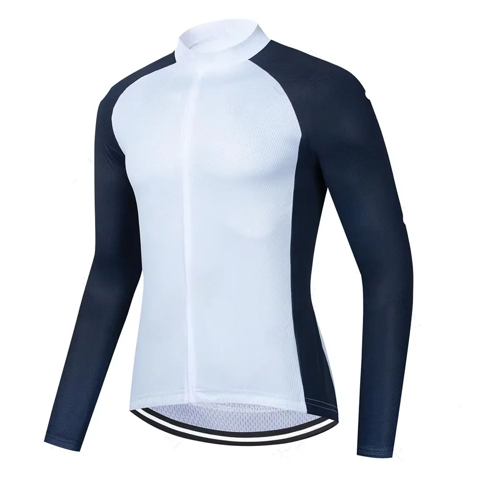 

Men Cycling Jerseys White Long Sleeves Autumn Cycling Clothing MTB Pro Team Bike Shirts Bicycle Clothes