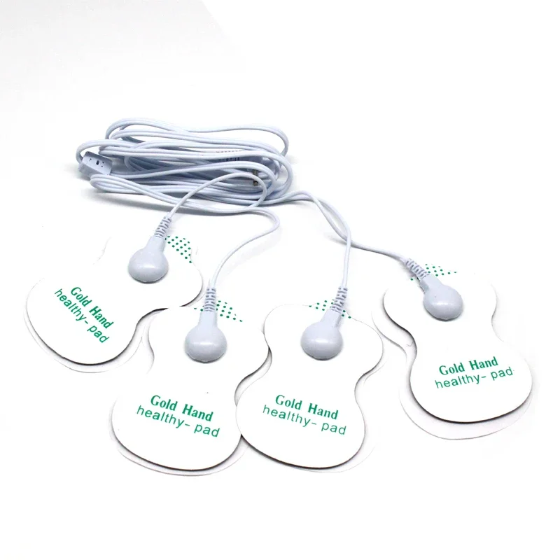 2 Way Machine Massager Button Cable Electrode Electrode PadsStandard Connection Massage for TENS Unit Lead Wires Cables