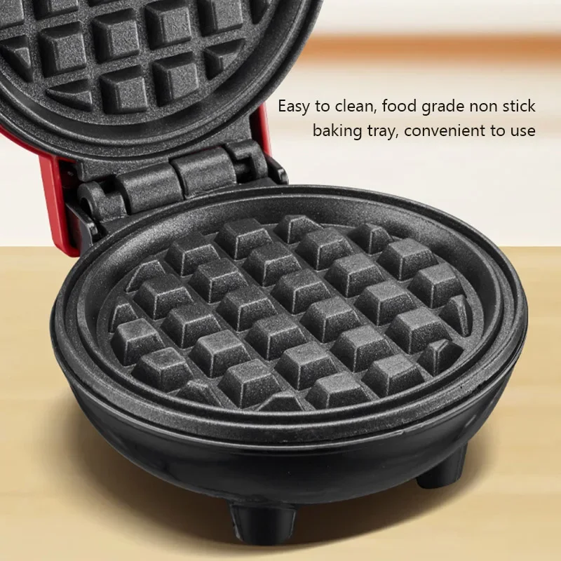 Mini Waffle Maker Double-Sided Heating  Breakfast Roaster Kitchen Small Dessert Cooking Machine