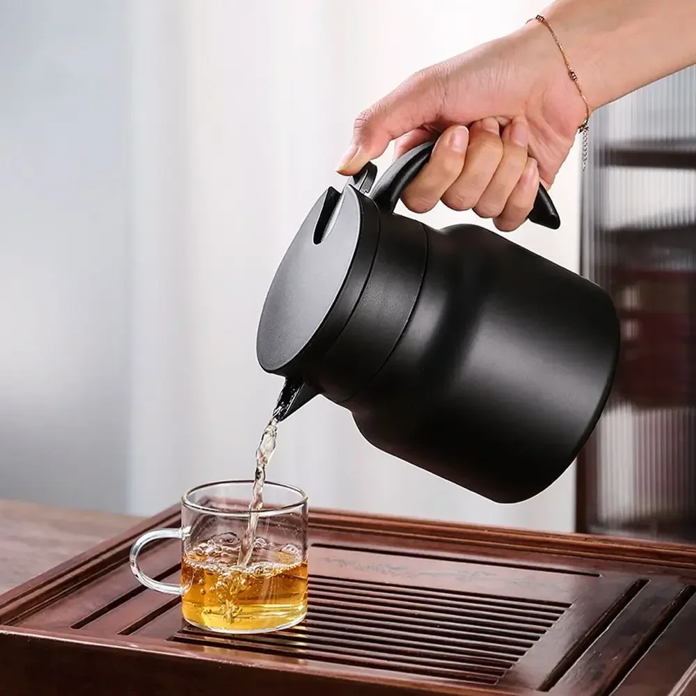 Stainless steel stewed teapot household large capacity with Insulation Tea Kettle Outdoor Tea Kettle Coffee Pot