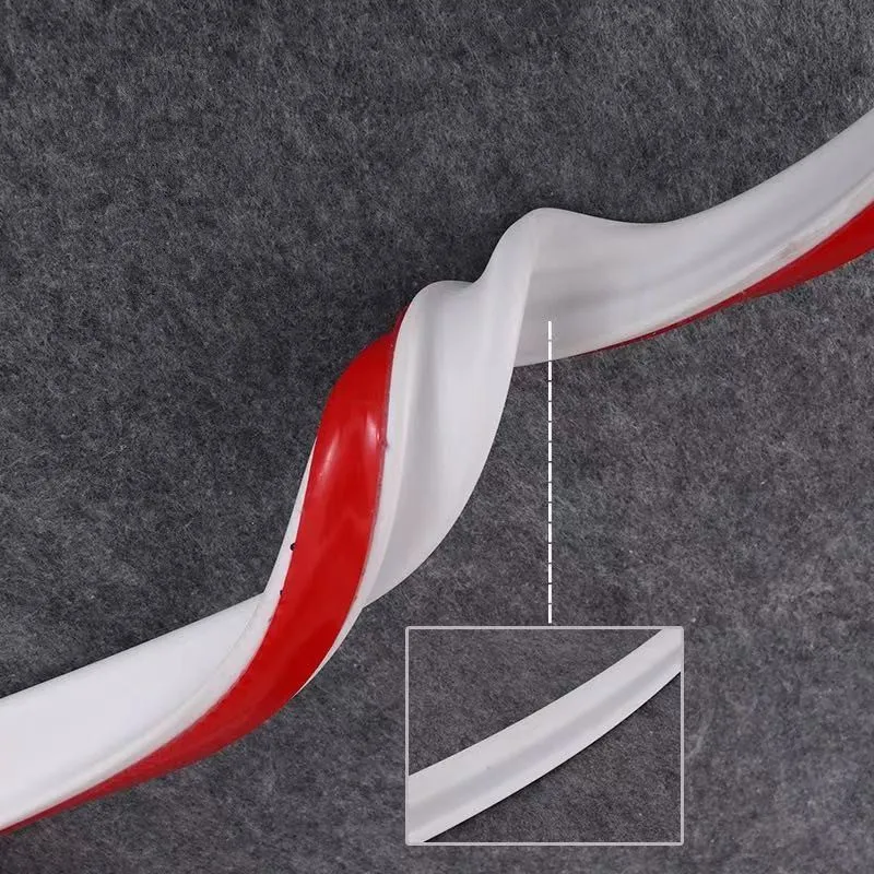 3D PVC Wall Gap Decorative Soft Line Self-Adhesive Interior Corner Decor Strip Concave Decor Line Ceiling Baseboard 3D Sticker