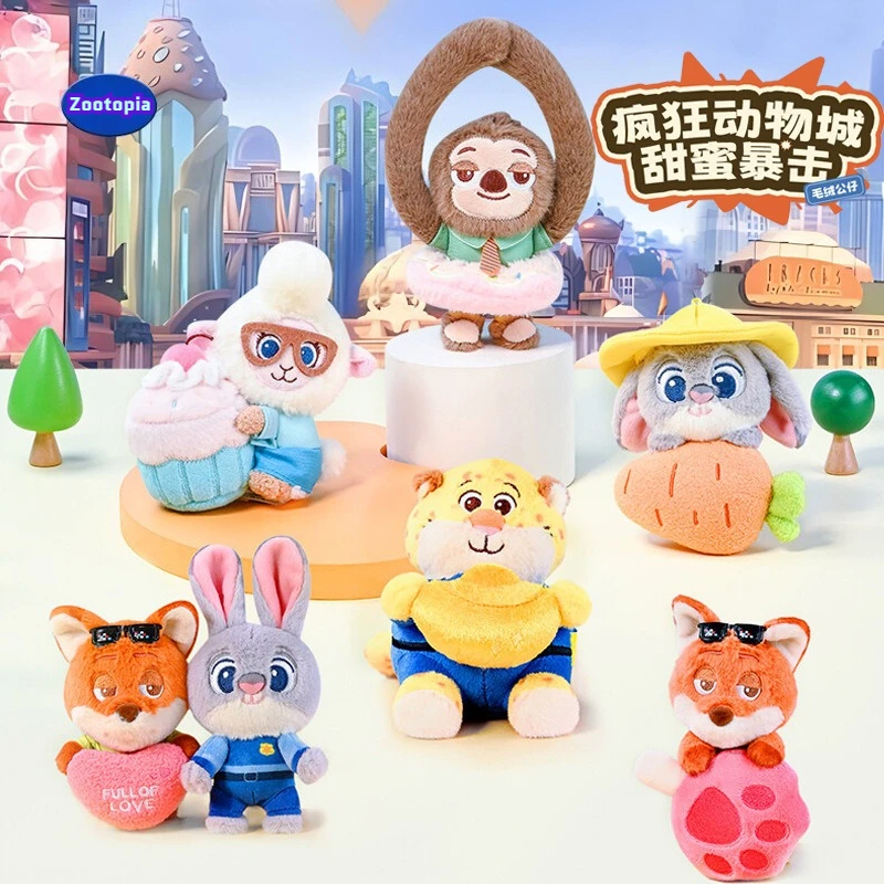 

Слепая коробка Crazy Zootopia Judy Nick, плюшевая кукла, модный сюрприз, случайная милая кукла, набор слепых коробок, детская игрушка-сюрприз, подарки