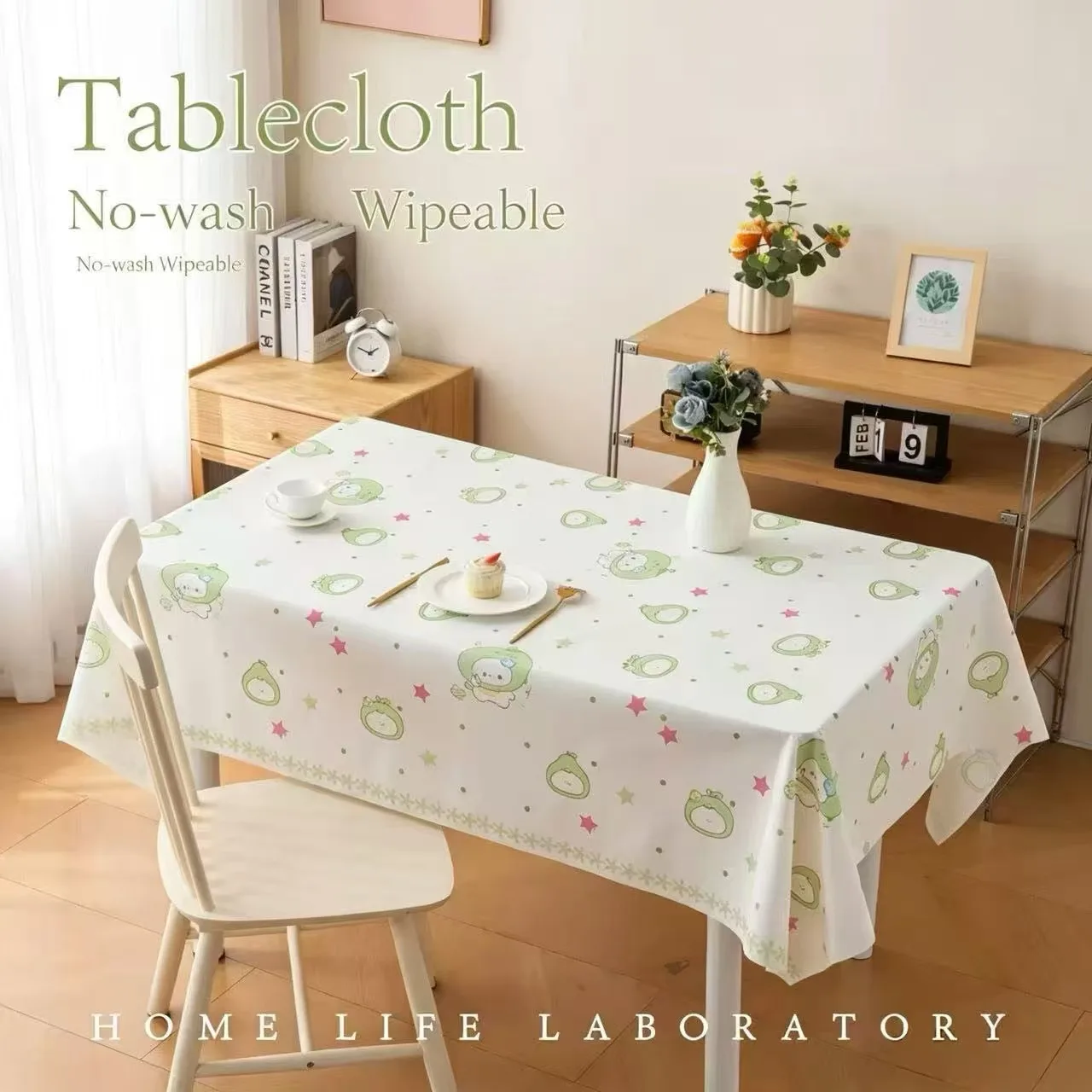 Waterproof Oilproof PEVA Checkered Tablecloth Rectangular Anti Stain Wipeable Table Cover For Dining Kitchen Home Decor