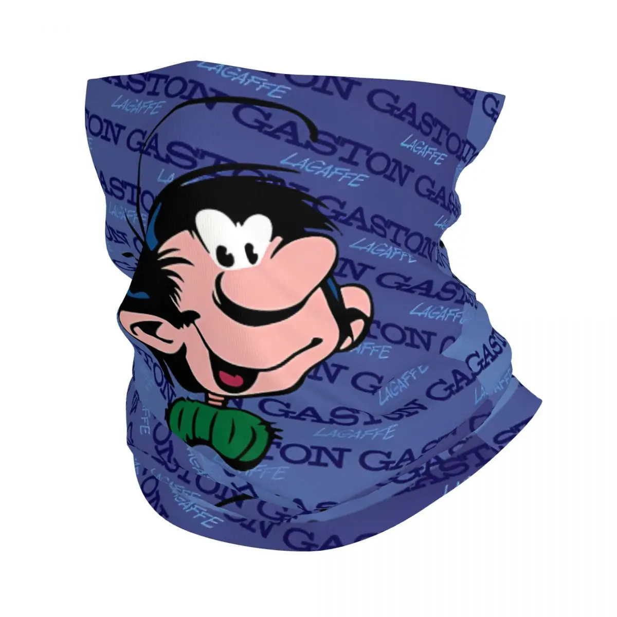 

Gaston Goof Face Blue Throw Blanket Thin Wrap Scarf Bandana Neck Gaiter Face Cover Headband