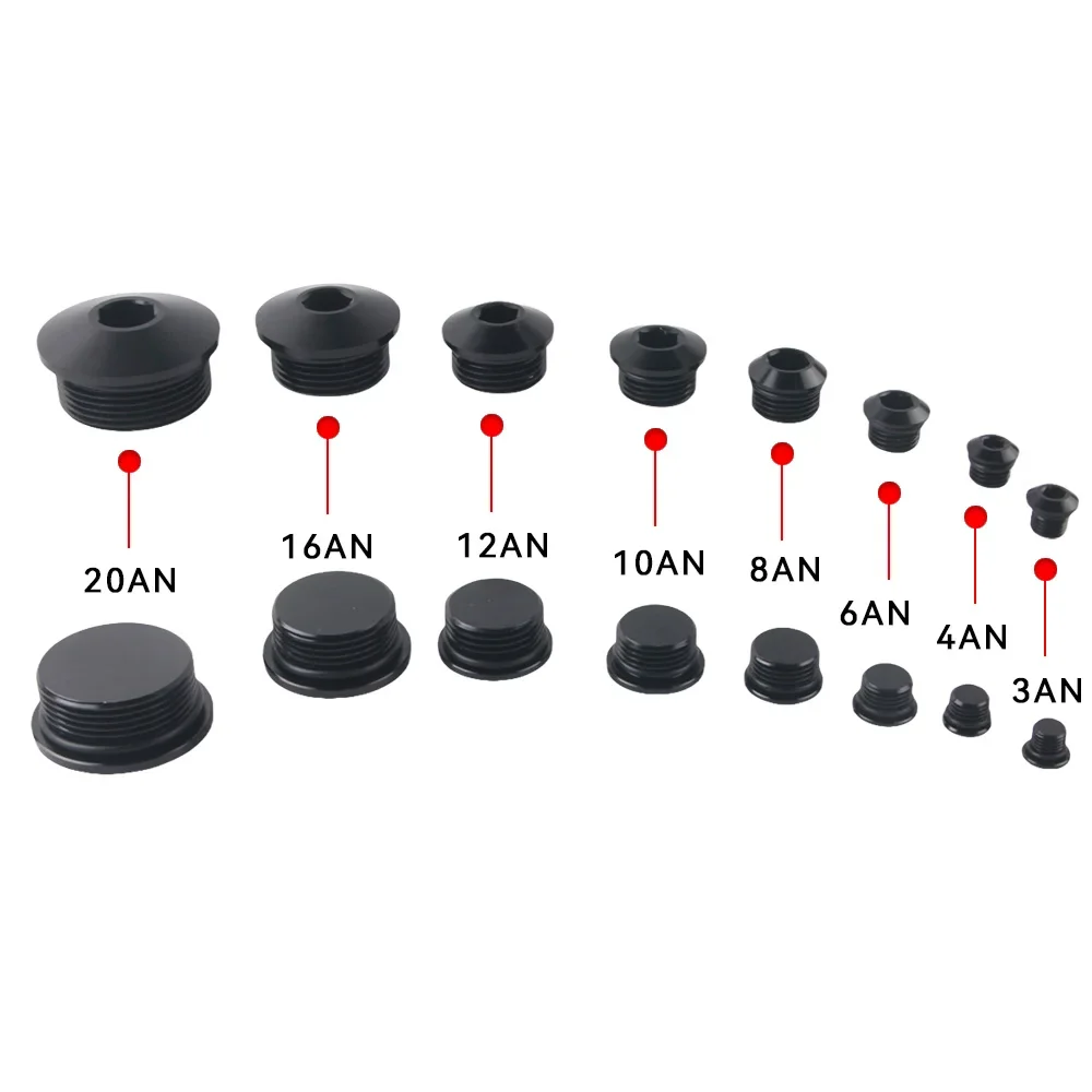 Aluminium-3AN -4AN -6AN -8AN -10AN -12AN -16AN -20AN ORB prise hexagonale joint torique prise patron