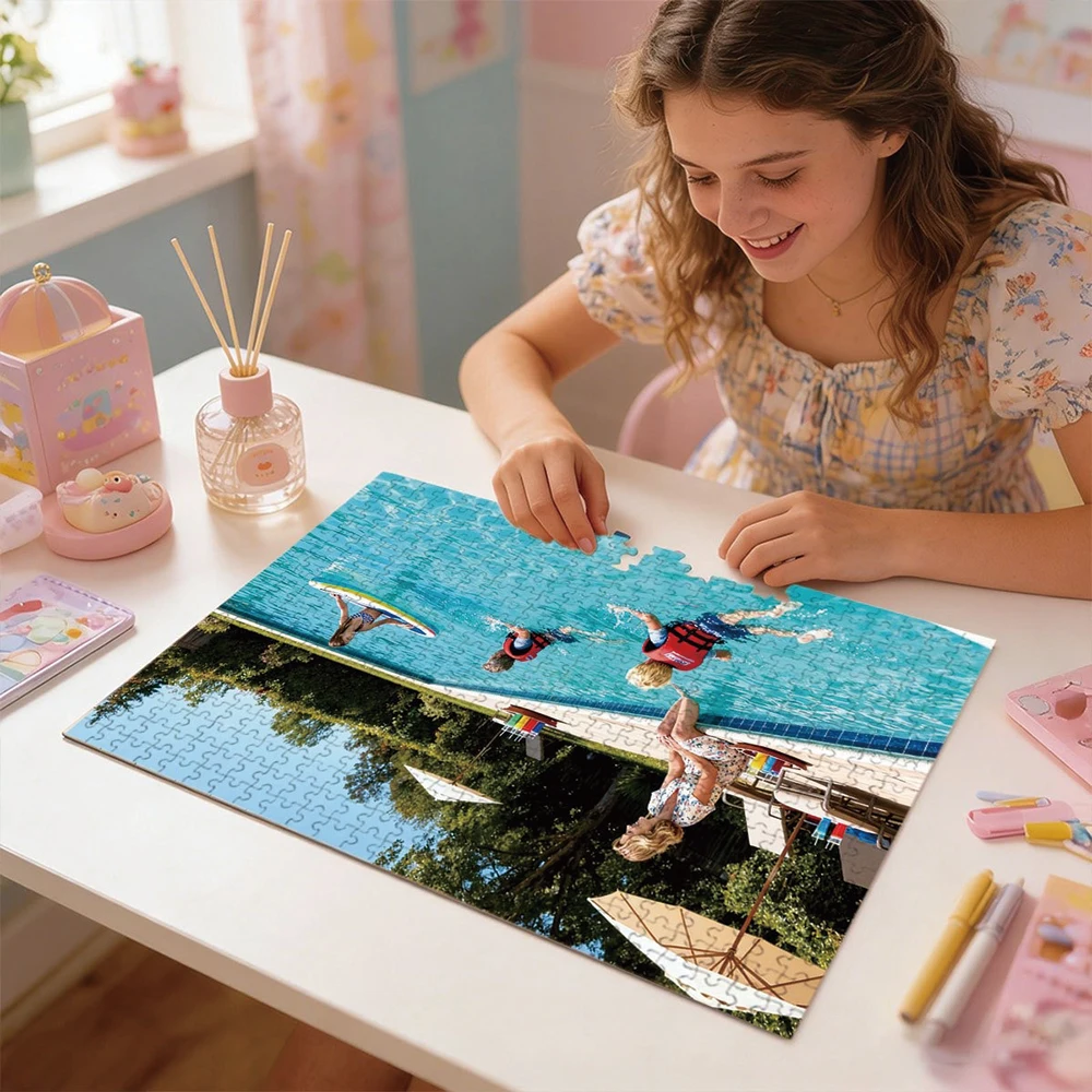 35/300/500/1046pcs Personalized Custom Photo Puzzle Travel Photos Diy Toy for Kids Anniversary Festival Best Gift