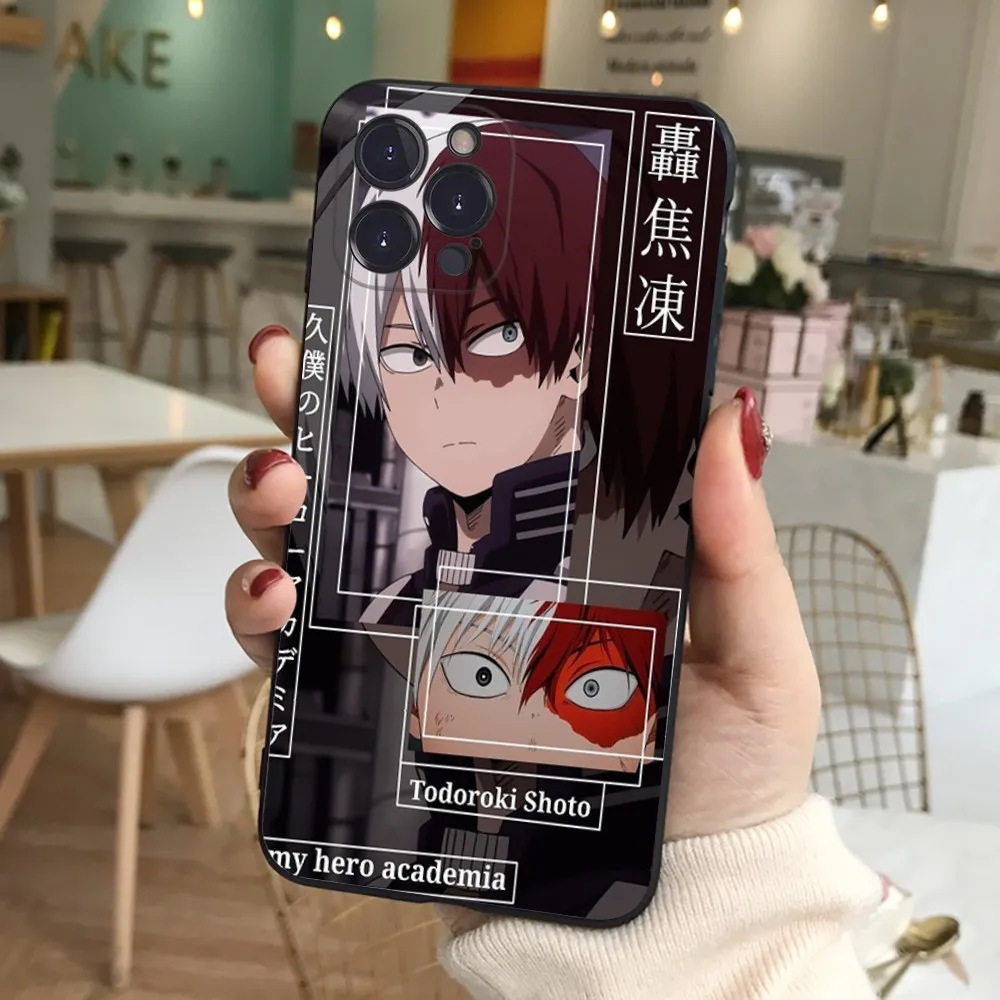 My Hero Academia Shoto Todoroki เคสโทรศัพท์ซิลิโคนนุ่มสําหรับ iphone 16 15 14 13 12 11 Pro Mini XS MAX Plus X ฝาครอบ