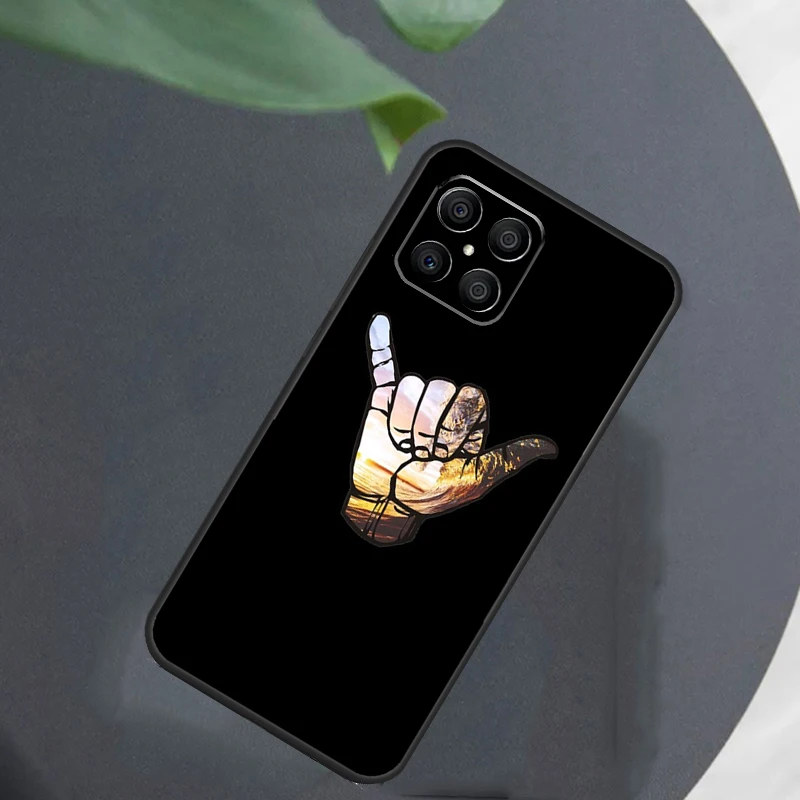 Surfer Surf Hang Loose Shaka Case For Huawei Honor X7 X8 X9a 50 70 P40 P30 P20 Lite P50 Pro Nova 5T P Smart 2019 Cover