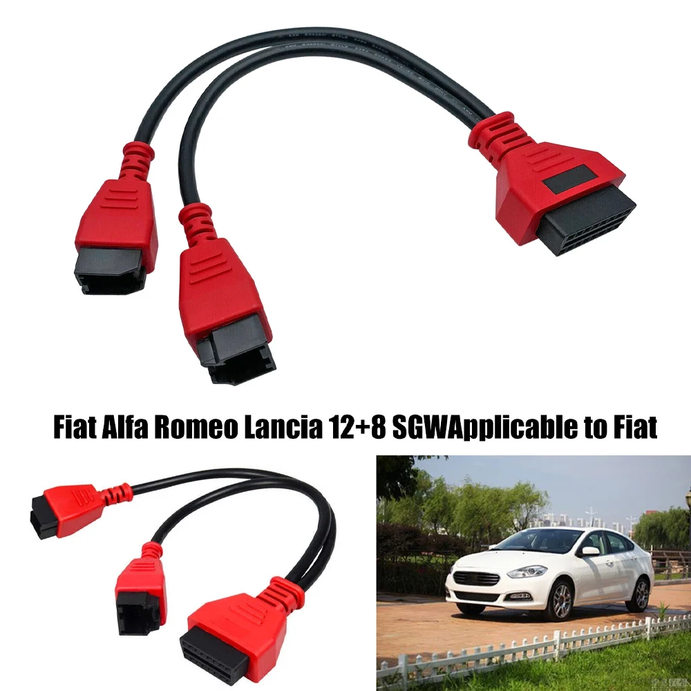 For FIAT ALFA ROMEO OBD 12 + 8 SGW Secure Gateway Bypass Adapter Lead Cable