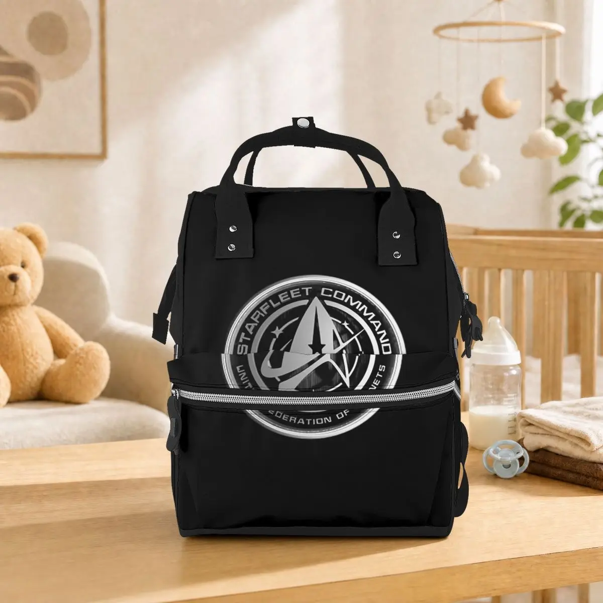 Star Treks Science Fiction TV Series Student Backpack School Bag Hiking Travel Daypack for Men Women Bookbag Shoulder Bags