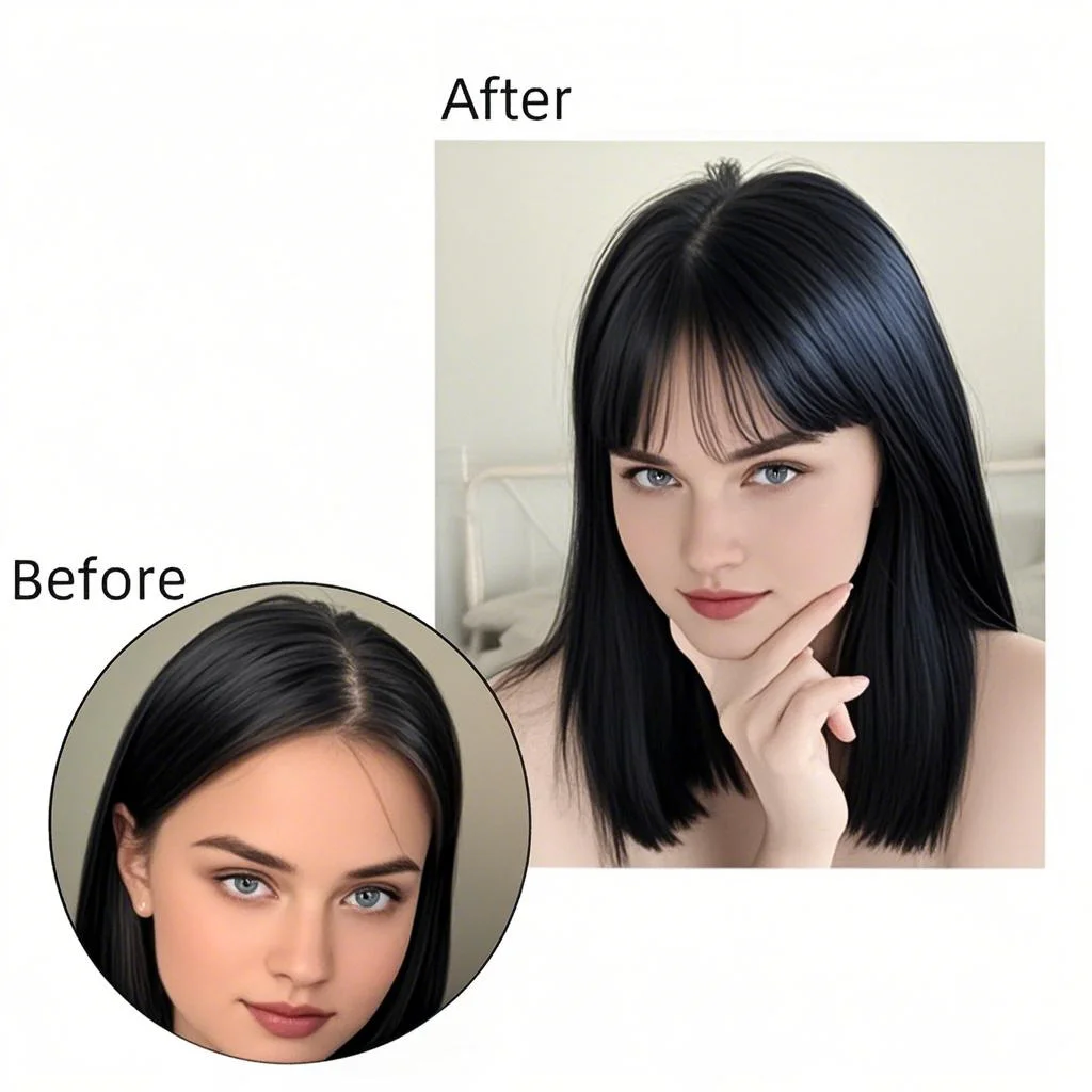 Adornos de cabello humano 100% con flequillo, postizos con Base de encaje para mujer, cubierta de parte media, cabello gris, cabello transpirable hecho a mano