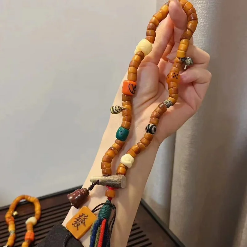 

Толстая кишка с рогами и заостренным углом -Way Bone Hair Plate Кормушка для бусин с тремя глазами и другими Fas