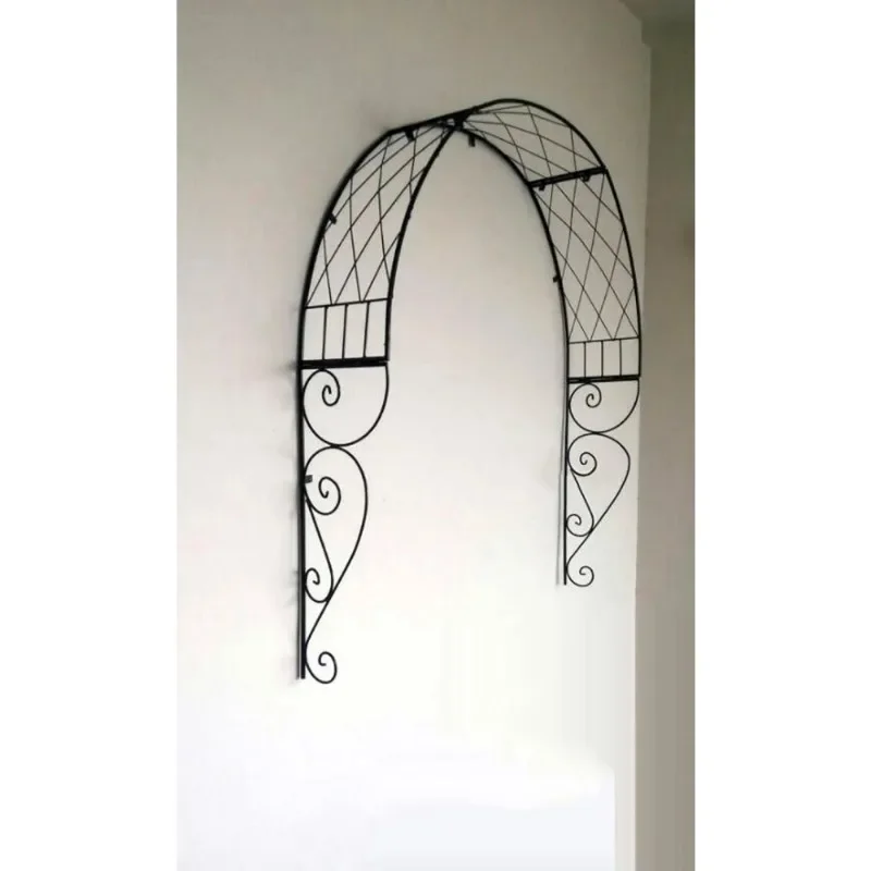 Outdoor arch flower rack European arched gardening plant climbing frame grid garden iron