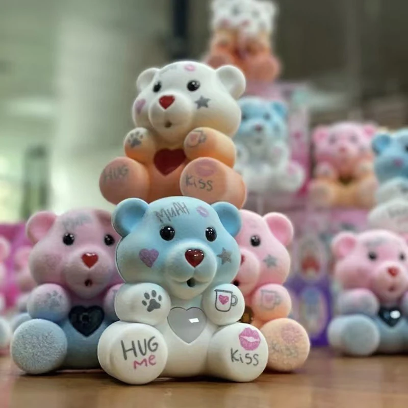 

[k]Pacifier Love Bear Luminous Toy Keychain Pendant Blind Box Audio Recording Luminous Plastic Teddy Bear Pendant Girl Gift