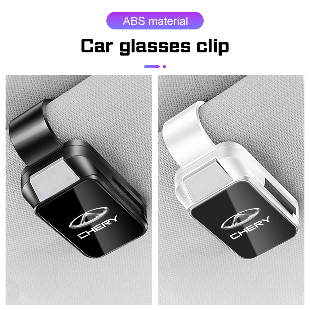 

ABS Car Visor Glasses Clip Accessories For Chery TIGGO 3 4 5 7 Pro 8Pro Max MVM X22 DR3 Amulet Fora Fulwin Eyeglass Hanger Clip