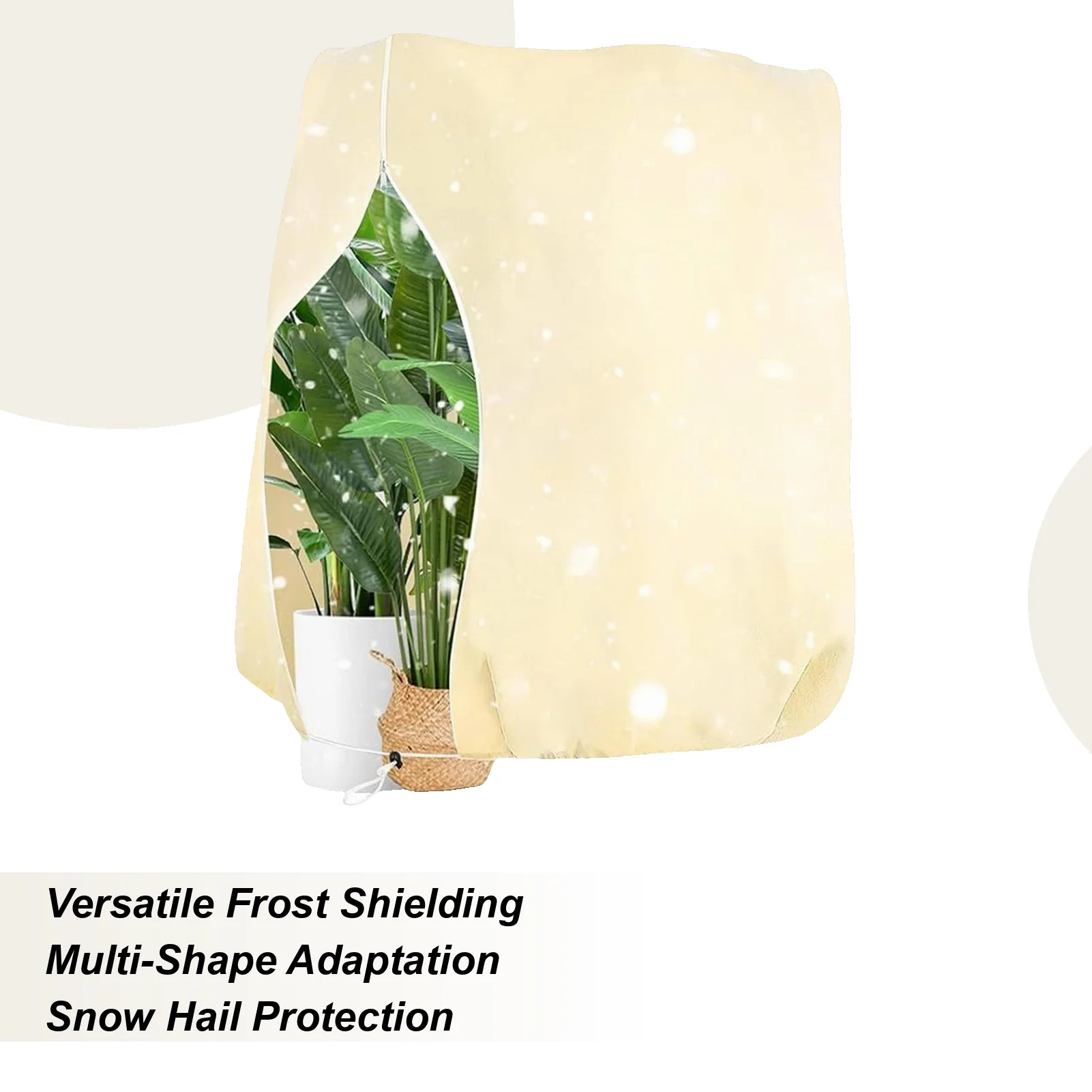 

Winter Plant Covers Freeze Protection Breathable Drawstring Flower Wrap Shrubs Blanket Garden Freeze Protection Cover For