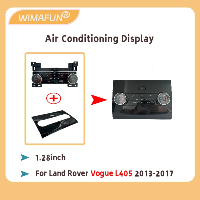 1.28 inch AC Panel For Rover Range Vogue L405 Sport L494 2013-2017 The Latest Air Conditioning Plug and Play