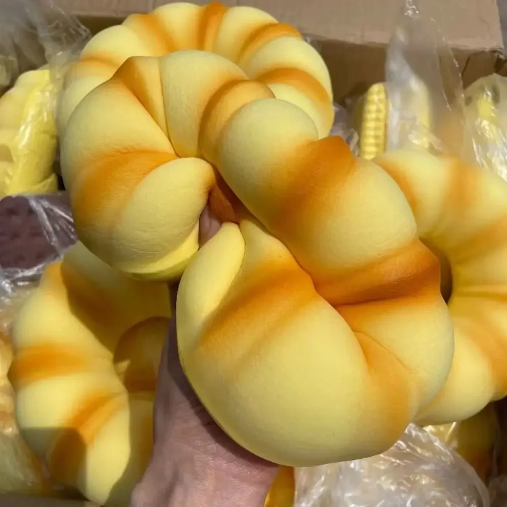 Simulated Donut Bread Squeeze Slow Rising Prank Decoration Fried Bread Stick Squishy Realistic Oversized Sensory Fidget Bread