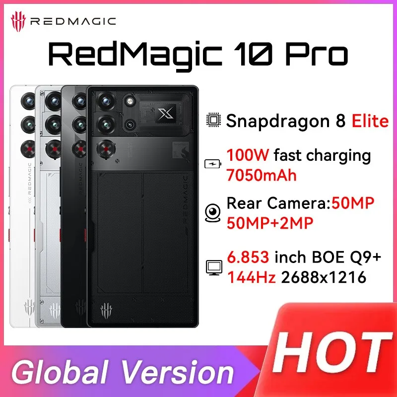 Global Version RedMagic 10 Pro 5G Gaming Phone 6.853