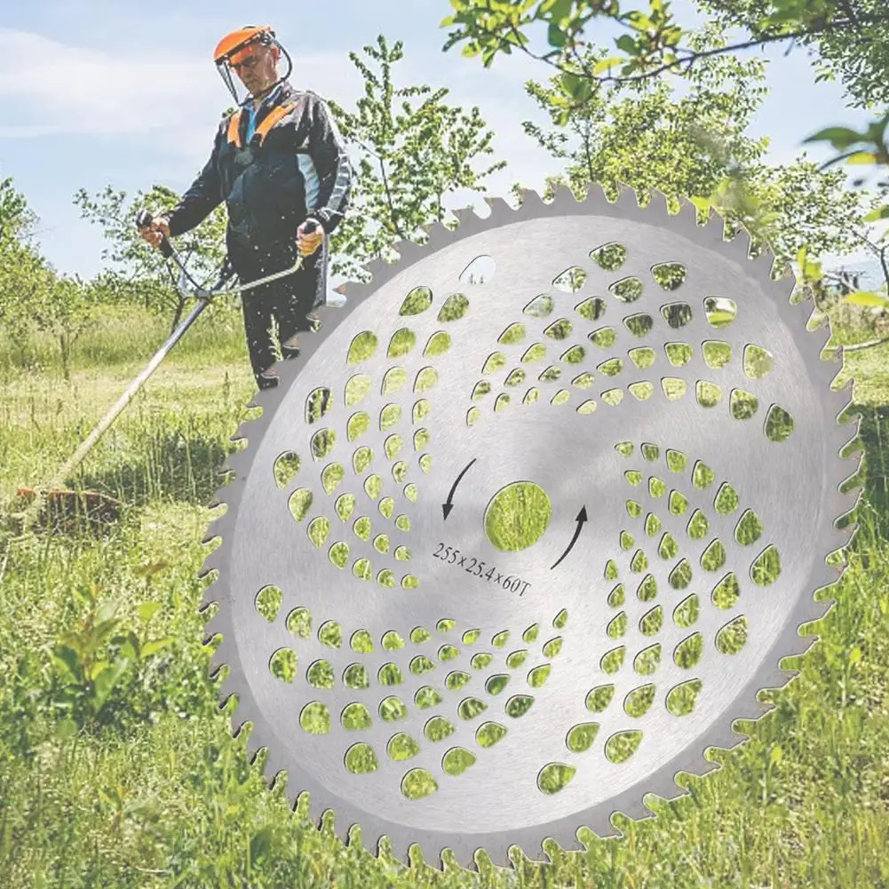 شفرة قاطعة فرشاة من سبائك الصلب 60T/40T شفرة منشار دائري لجزازات العشب وأدوات تشذيب الأعشاب وأدوات كهربائية خارجية (طراز 2025)