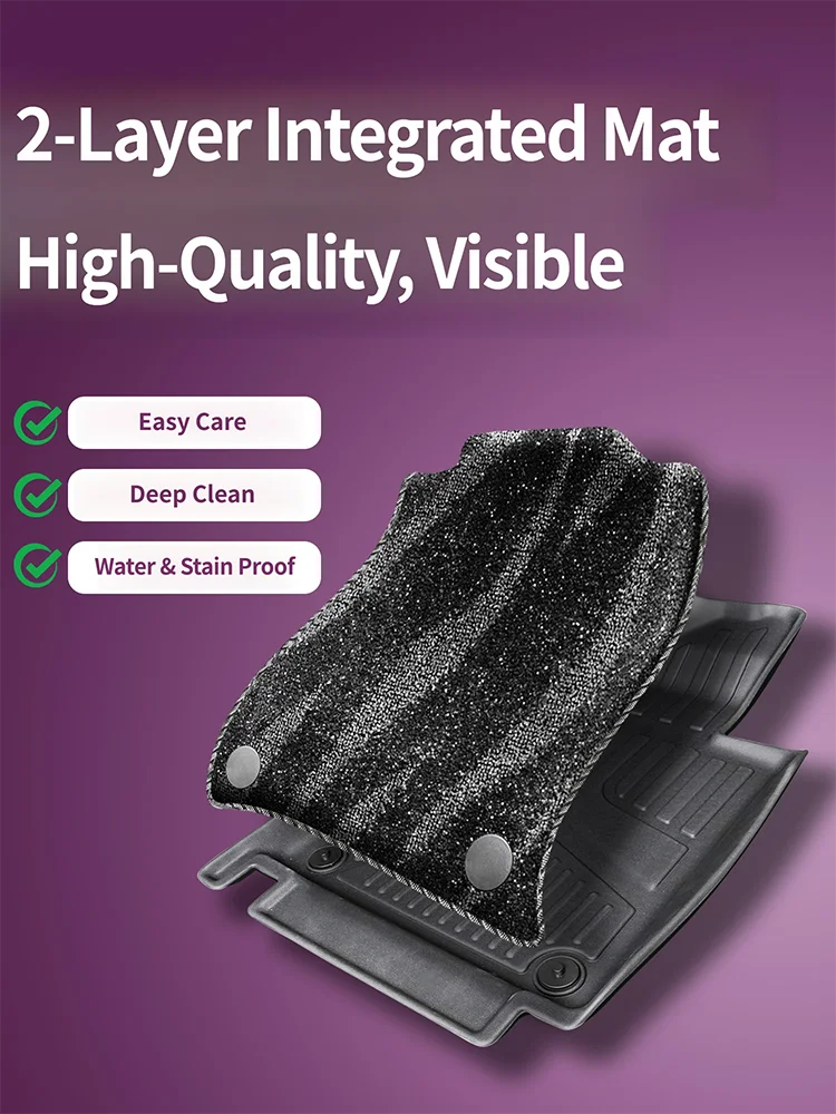 Car Accessories For XPENG P7+ 2025 2026 2027 TPE Car Floor Mats Custom Fit Interior Accessories Protection Replacement Storage