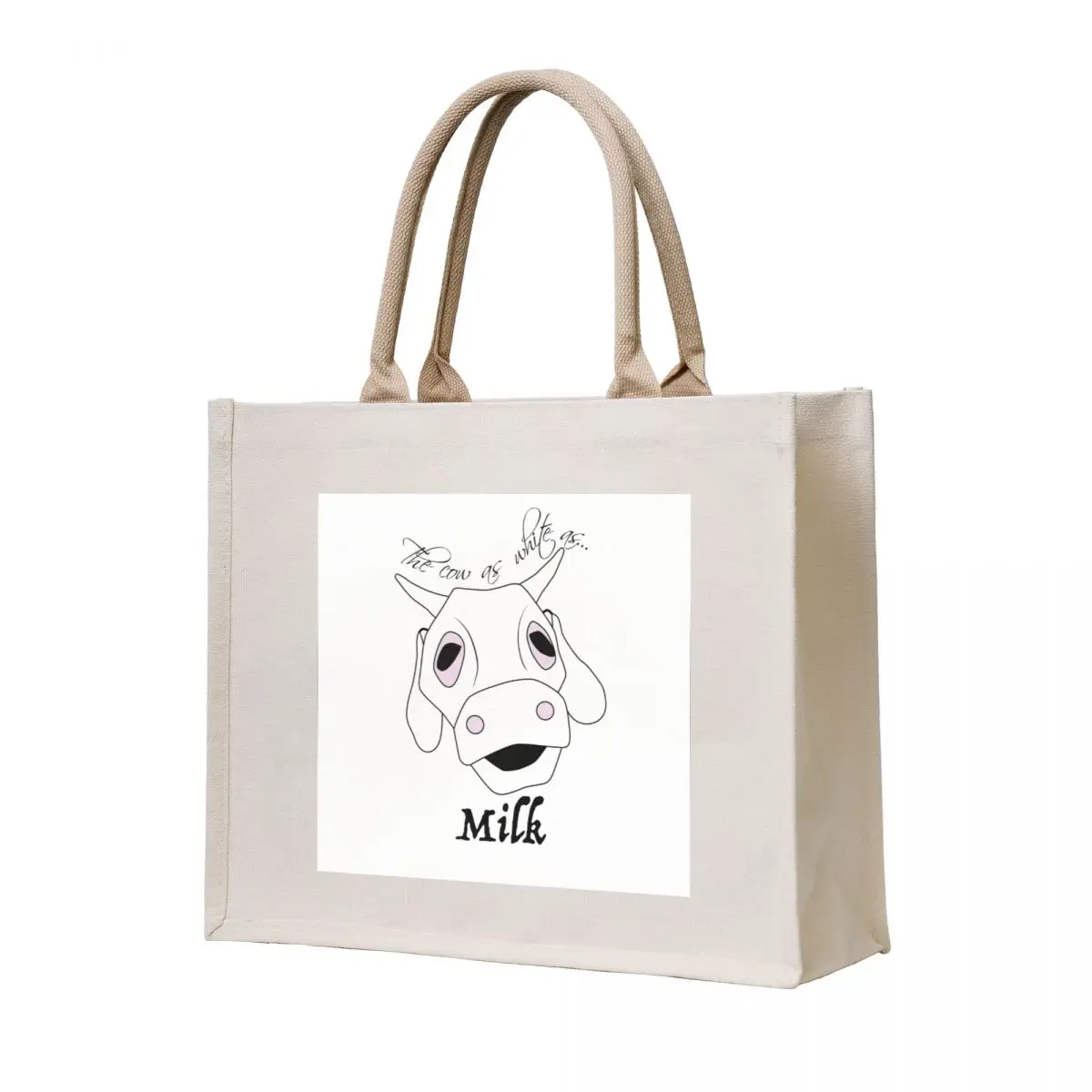 

The Cow as White as Milk Tote Bag Shopping bags Women's beach bags tote bags aesthetic