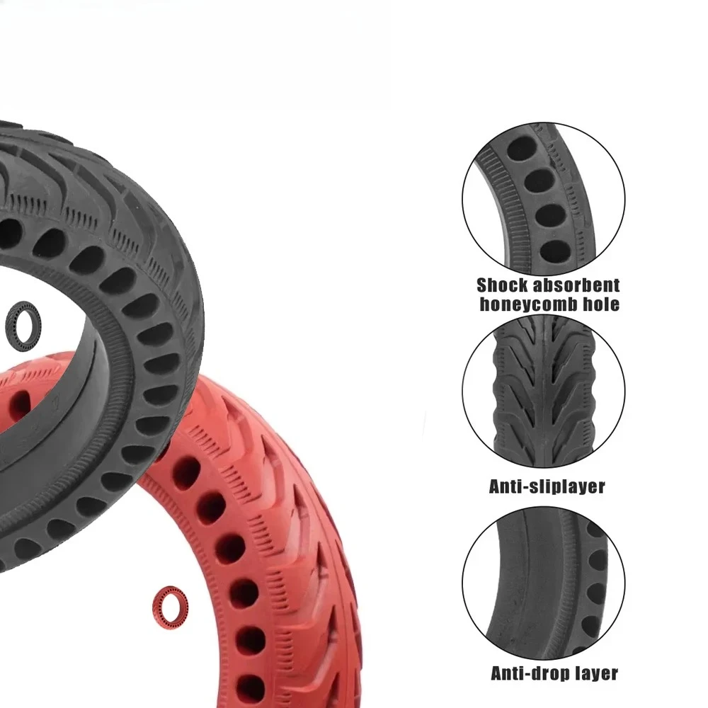 

For Xiaomi M365 1S Pro Pro2 MI 3 Electirc Scooter Rubber Solid Tire Anti-puncture Damping Tyres Electric Scooter 8.5 Inch Tyre