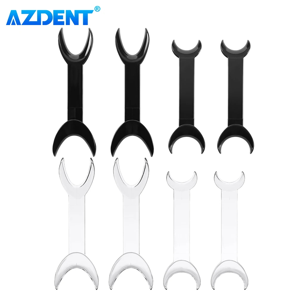 4PCS Dental T-Shape Retractor Cheek Lip Retractors AZDENT Orthodontic Teeth Mouth Opener Double Head Small Large Dentistry Tool