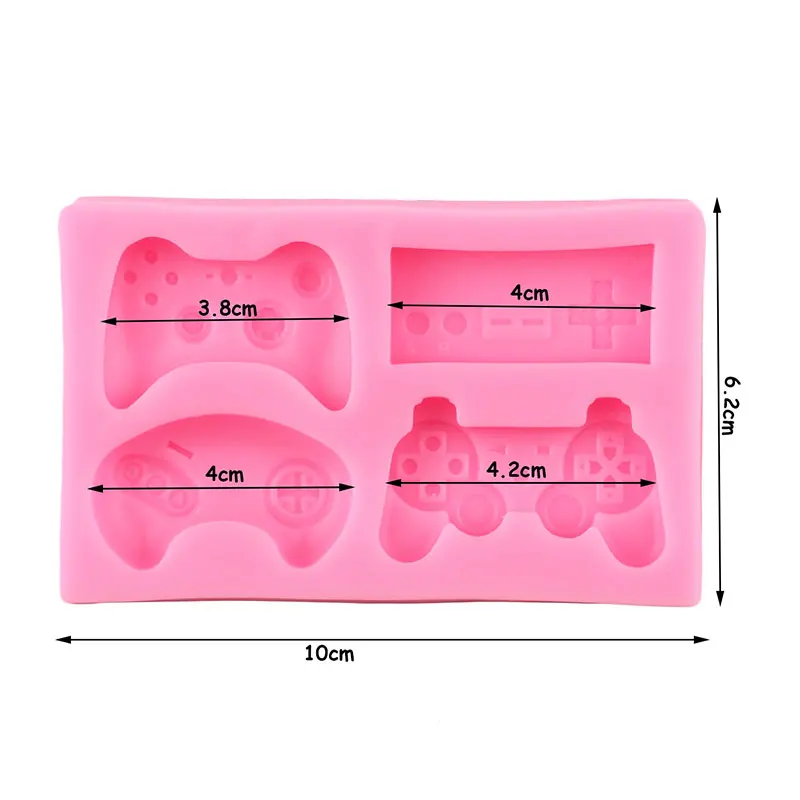 Controller Gamepad Silicone Molds DIY Baby Party Cupcake Topper Fondant Cake Decorating Tools Candy Clay Chocolate Moulds