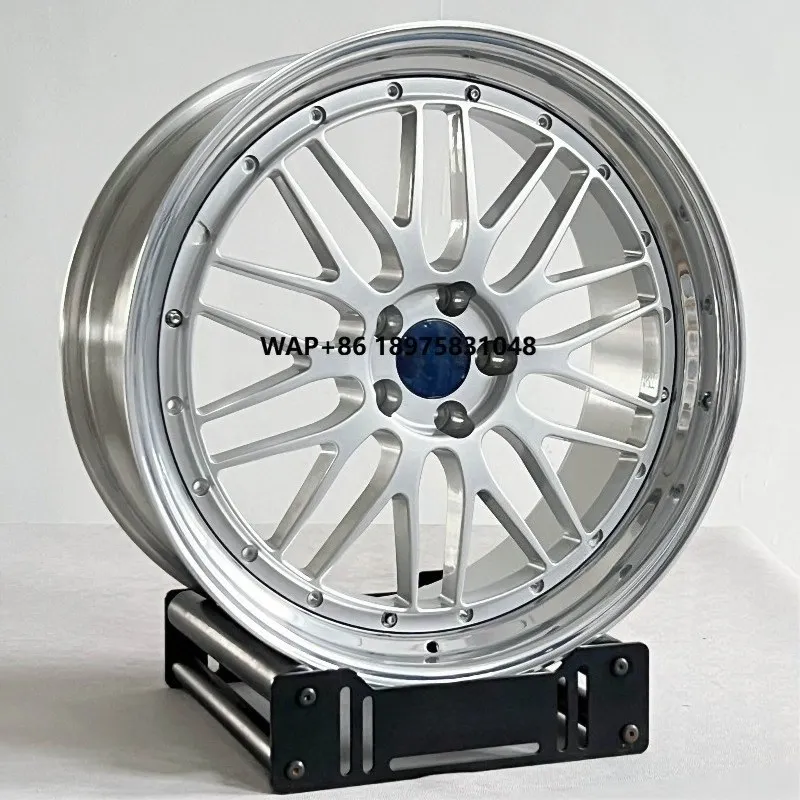 

3 Piece 5x112 LM Wheel 19 20 21 Inch Rims Alloy Silver Face Wheel Rim