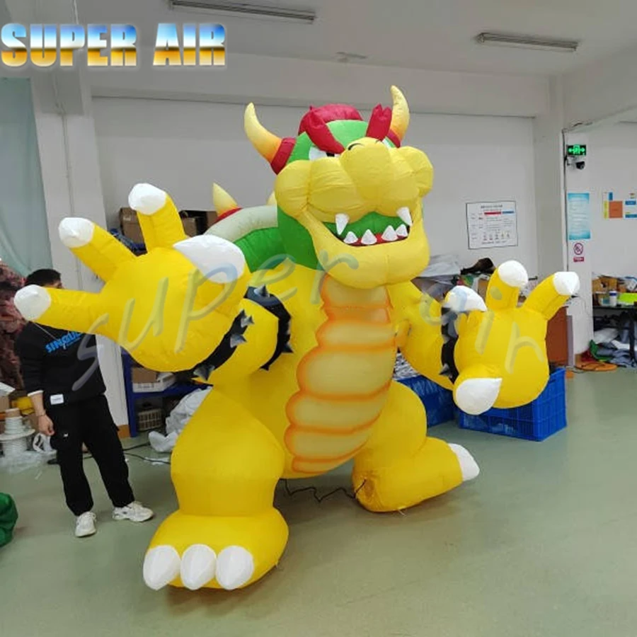 Simulation game character model inflatable dragon turtle for game company decoration