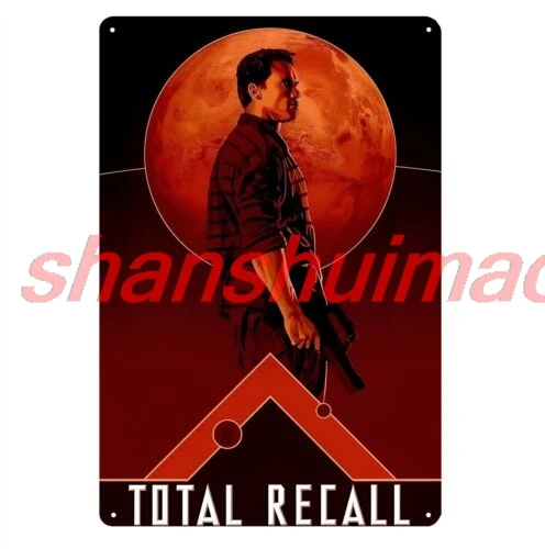 Total Recall Movie Metal Poster Tin Sign 20x30cm Collectable Plate sign