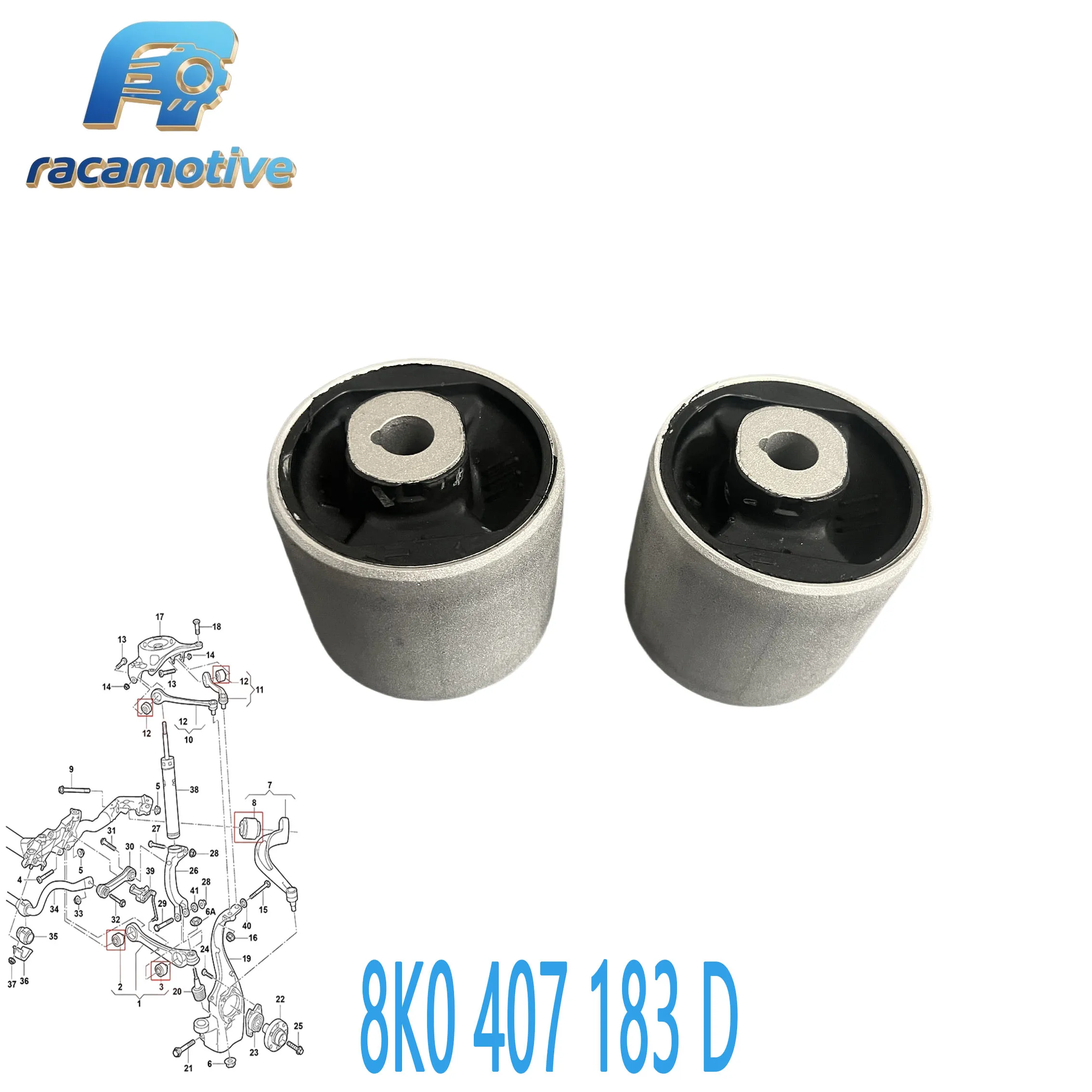 8K0407515 4GD407181 4GD407182 8K0407183D  for Audi A4/B8/A5/Q5/ A6/A7/A8/S4/S5 Front Suspension Control Arm Bushing Kit.