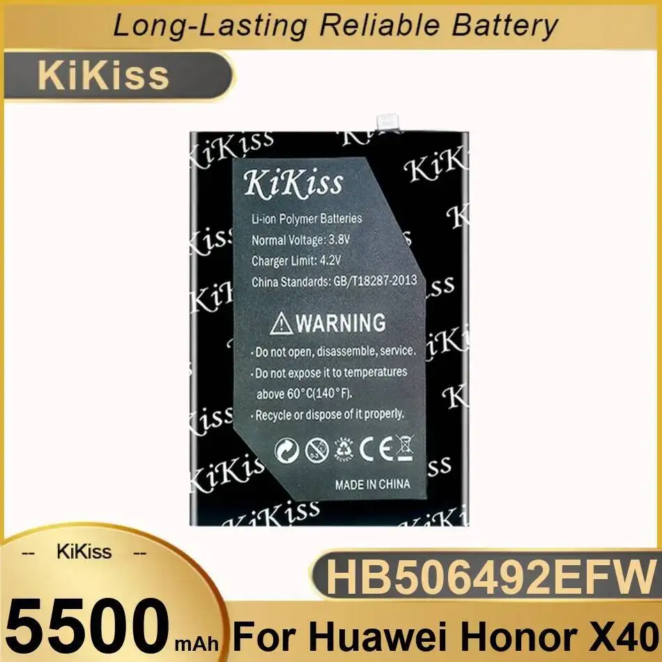 

Premium Replacement HB506492EFW Mobile Phone Battery For Huawei Honor X40 5500Mah