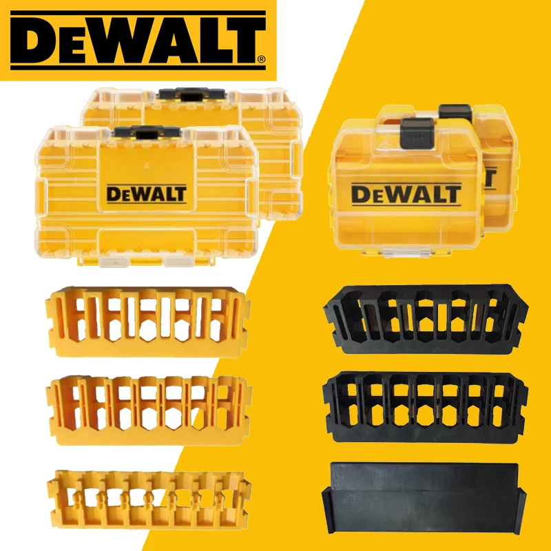 DEWALT Drill Parts Storage Box Bit Holder Baffle Electric Power Tools Accessories Stackable Tough Case Batch Head Divider Shelf